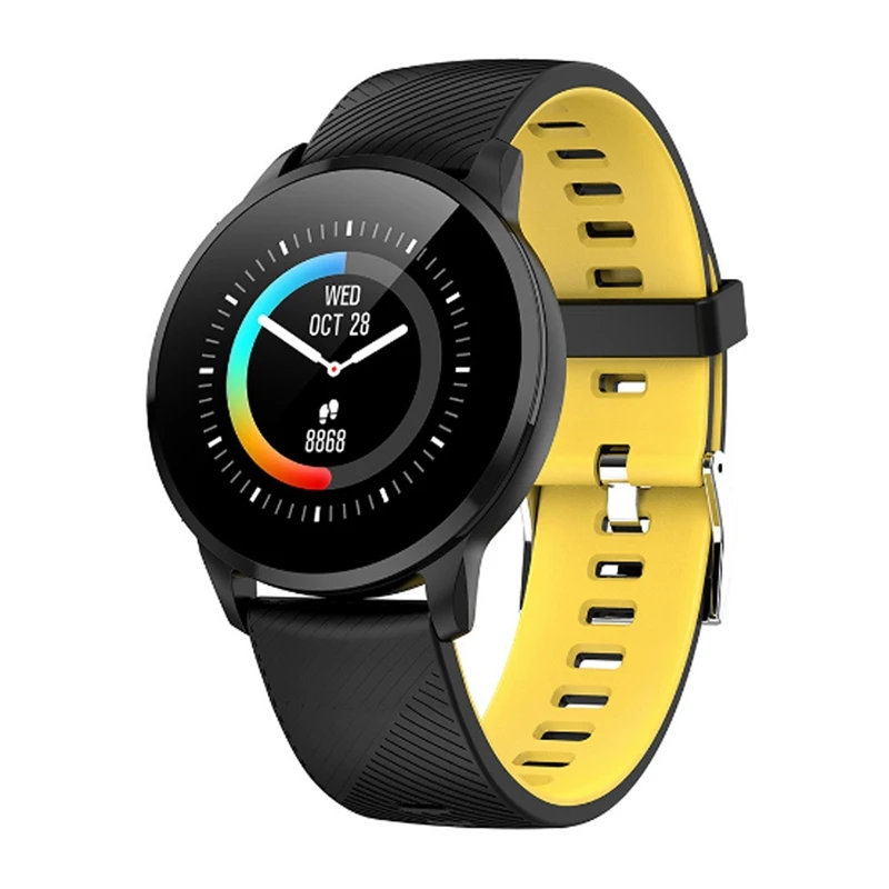 CY16 Bluetooth Смарт-браслет часы пульсометр Монитор артериального давления многофункциональные спортивные браслеты умные часы для IOS Andriod - Цвет: Yellow