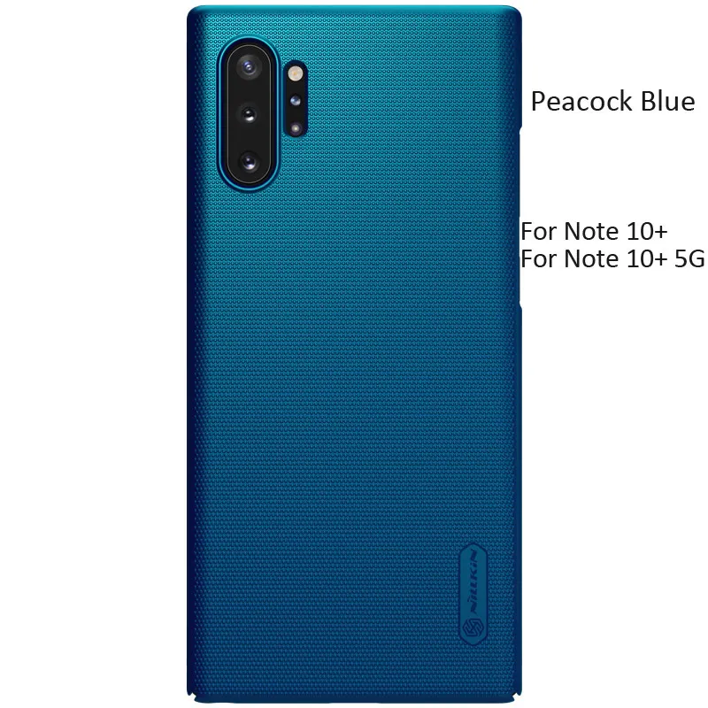 Nillkin матовый защитный чехол для samsung Galaxy Note 10 Plus Жесткий пластиковый Чехол Note10 - Цвет: Peacock Blue