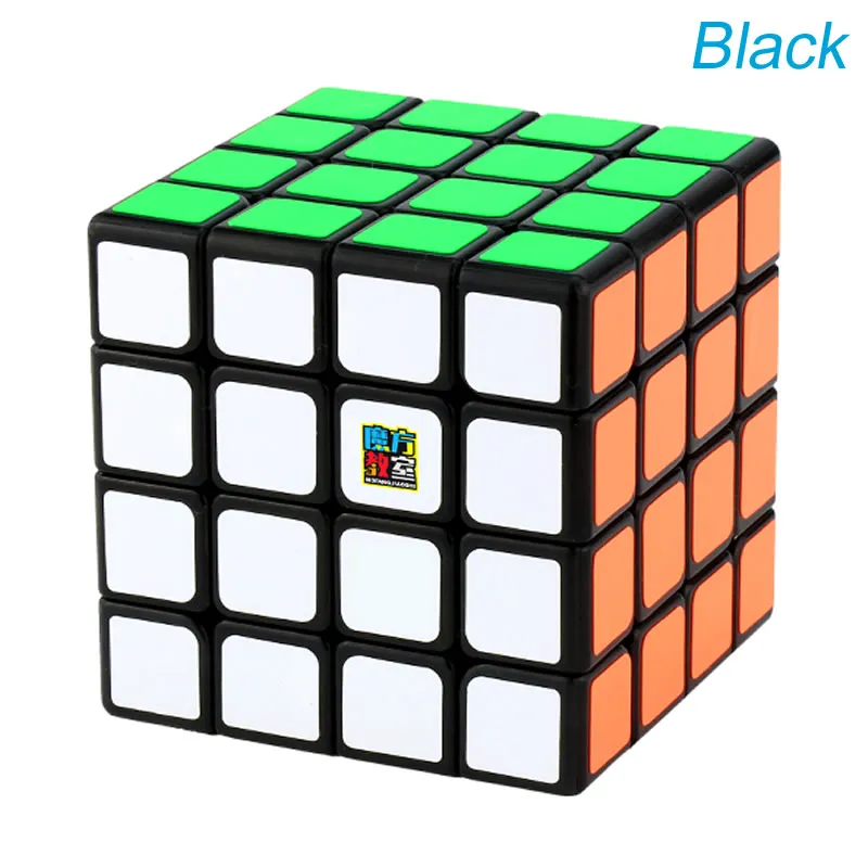 Black Высококачественный магический куб MoYu MeiLong 4 4x4x4, скоростная головоломка MeiLong4 4x4, идеи рождественского подарка, детские игрушки - Цвет: Black