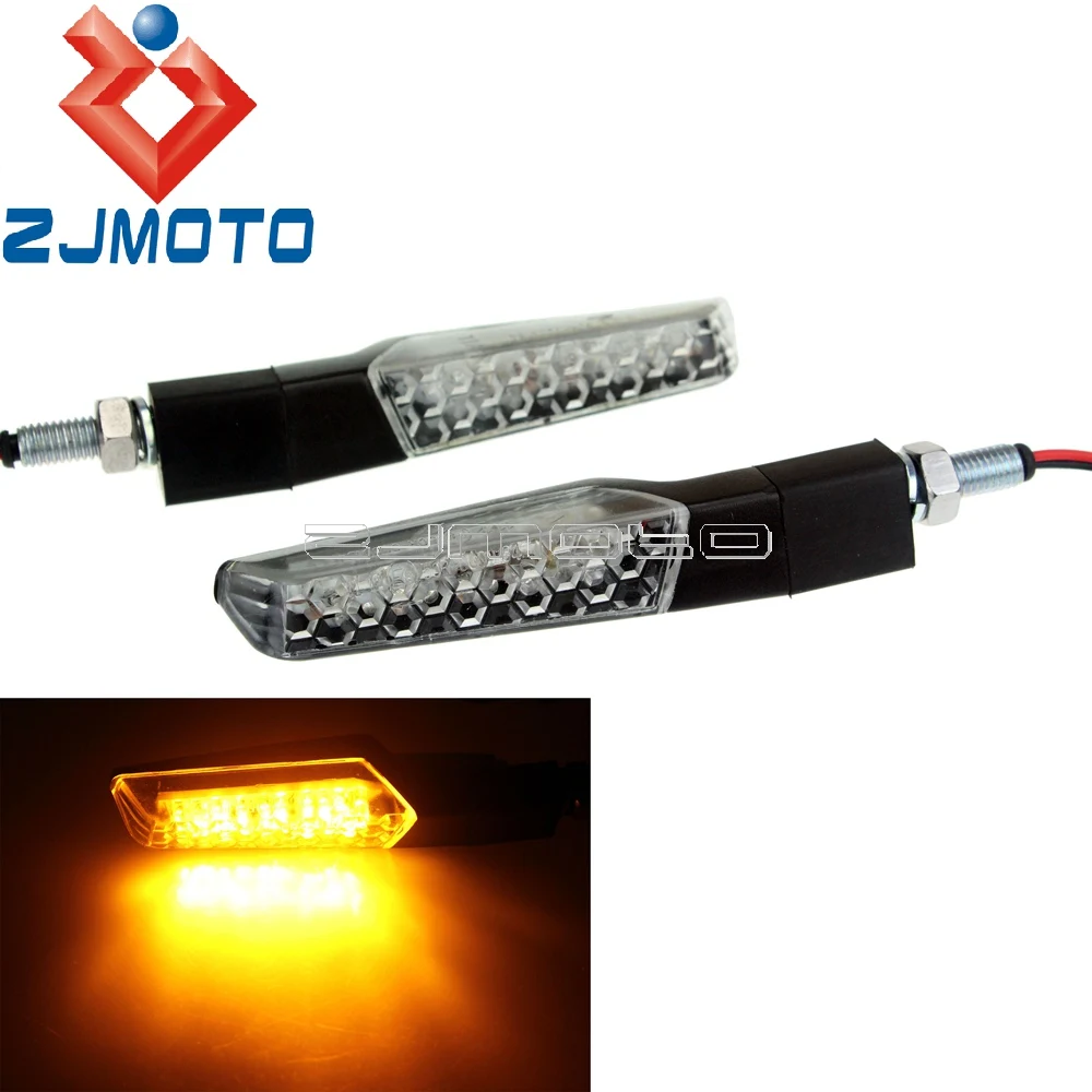 

For Yamaha FZ FZS FZR YZF Fazer 8mm Motorcycle Eamrk E8 Amber Light LED Turn Signals Indicators For Honda CB CBR RVF VTR Hornet