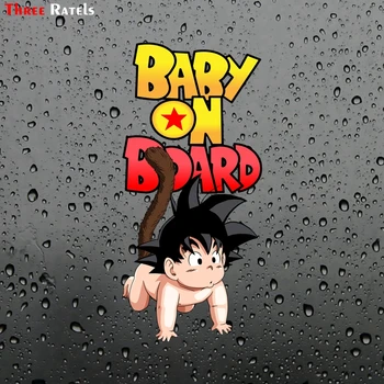 

Three Ratels FC67 Baby on Board Dragon Ball Goku Sticker Decal Vinyl Sign for Car Truck SUV Baby Room Wall Decal