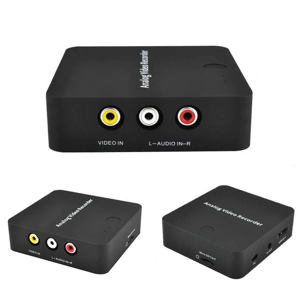 No Pc Need Digital Portable With Cable Video Recorder Card AV Audio Converter Device Capture Box ABS Black HDMI Output