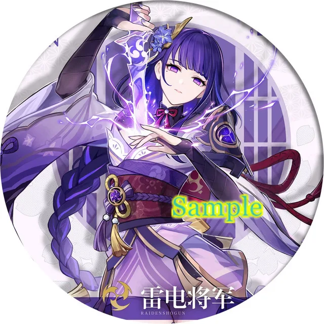 Free Shipping 58mm Online Game Genshin Impact Brooch Pin Cosplay Badge Accessories For Clothes Backpack Decoration gift 3