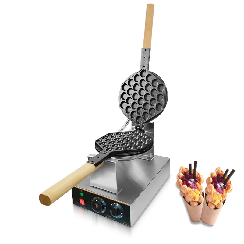 

220V Commercial Electric Non-stick pan egg bubble waffle maker Eggettes puff cake iron maker machine bubble egg cake oven 2020