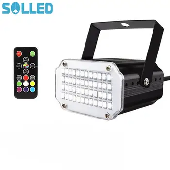 

RGB Strobe Light with Remote Sound Activated Projection Lamp Flashing Stage Lighting Show for for Home Party KTV DJ Dance Floor