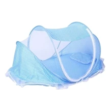 0-3 года, детская кровать, палатка, матрас для кроватки, переносная Складная москитная сетка, для новорожденных, для спальни, для путешествий, кровать, детская кроватка, синяя