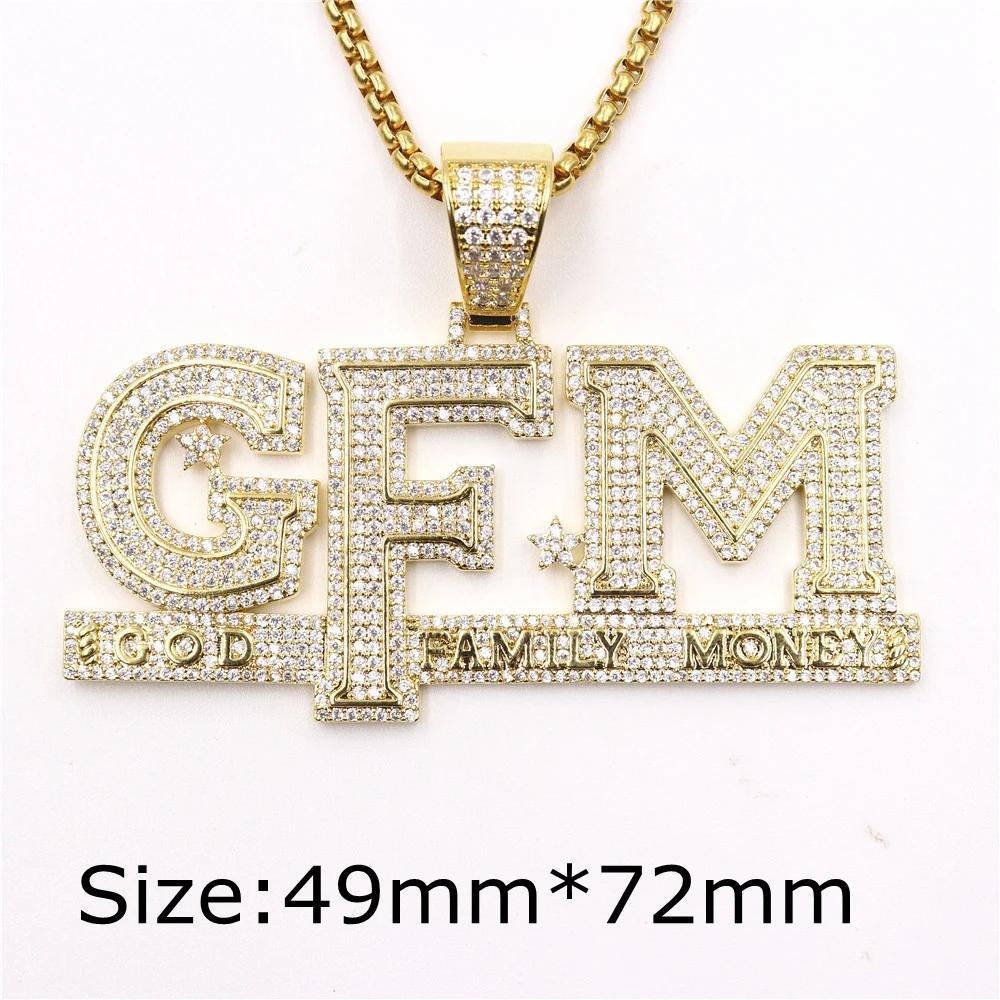 hip hop jewelry GFM letter necklace (6)