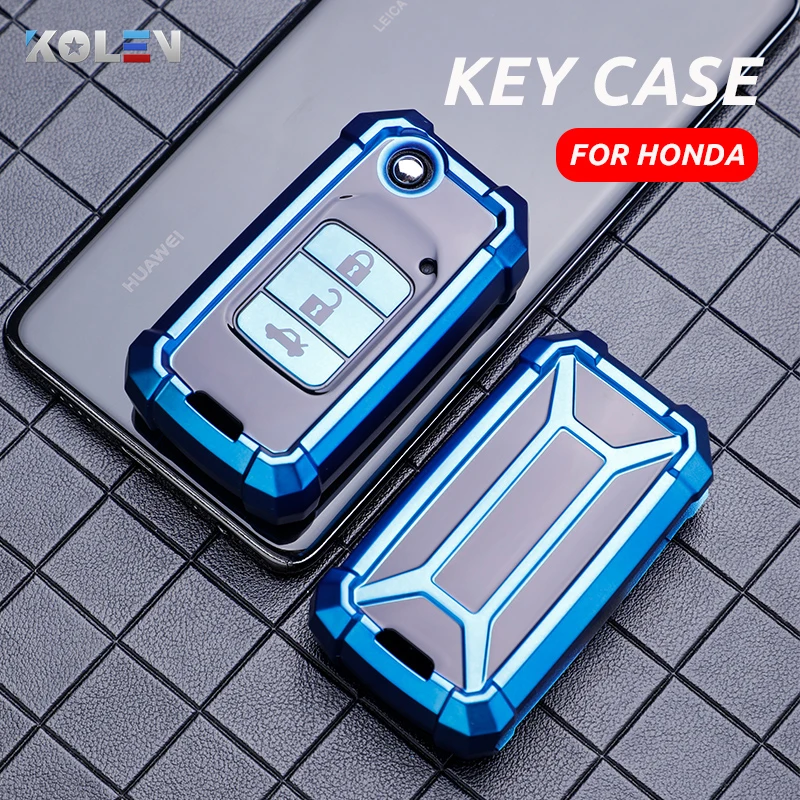 Мягкий ТПУ чехол для ключей с дистанционным управлением Honda Civic CR V HR Accord Vezel Jade Crider