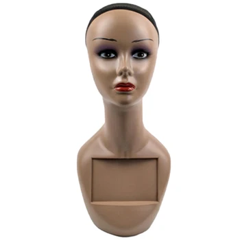 

Head Professional Cosmetology with Hole for Wig Hat Making, Display Hairpieces,Glasses, Caps,Necklace, Headwear