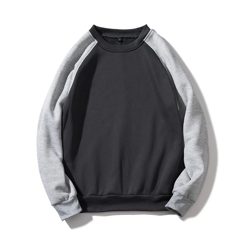 ASALI Patchwork Hoodies Men Thick Hooded Sweatshirts Long Sleeve Chandal Hombre Mens Casual Hip Hop High Streetwear Fleece Hoody - Цвет: Dark Grey WY40
