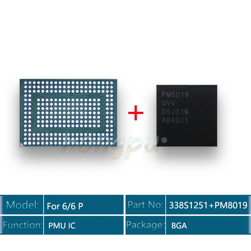 2 пара/лот 338S1251-AZ/U1202 + PM8019/U_PMICRF для iphone 6/6plus PMIC основное питание и базовый чип PMU IC |