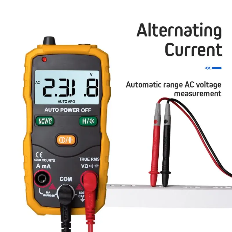 

XL830L Digital Multimeter Handheld LCD Backlight AC/DC Ammeter Voltmeter Resistance Transistor Ohm Tester Meter Multifunction