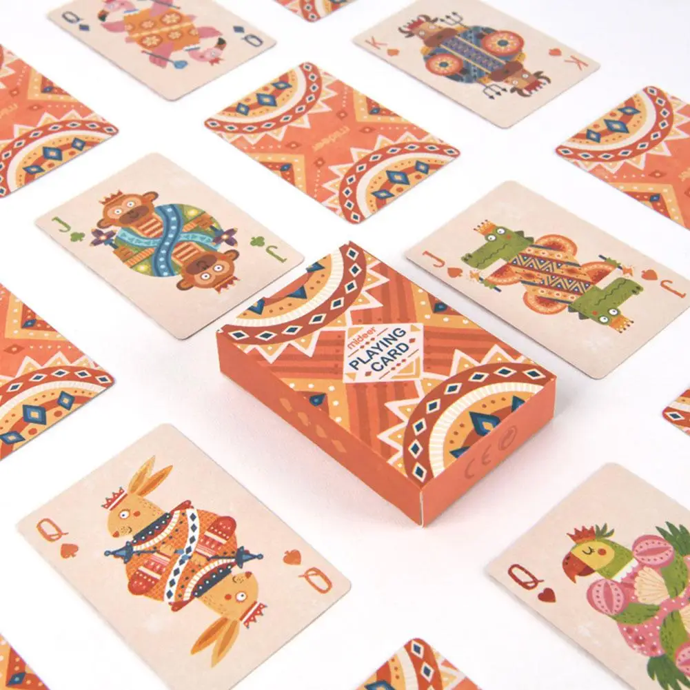 

New Animal Puzzle Poker Pattern Plastic Waterproof Adult Playing Cards Game Poker Cards Board Games For Kids & Adults Card Decks