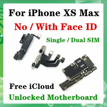 

For iPhone XS MAX motherboard Without / With Face ID Original Free iCloud Unlocked Motherboard for iphone Xs Max Facial Function