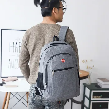 

Korean Style Men Backpack Nylon Travel Packsack Students Schoolbag Portable Bookbag Laptop Backpack Large Capacity Mountain Pack