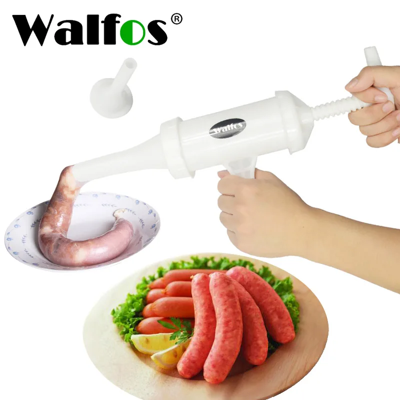 Walfos Food Grade Quality Manual Sausage Machine Meat Stuffer Filler Hand Operated Salami Maker