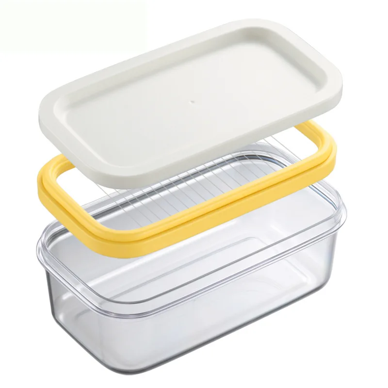 

Butter Box Rectangular Storage Box Cheese Cutting Crisper Sealed Kitchen Wide Butter Cream Cheese Dish Grater Slicing