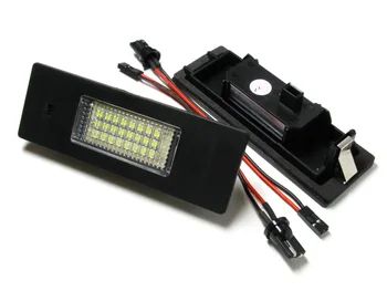 

2Pcs Led License Plate Light For BMW E63 24SMD Led Number License Plate Light Lamp White 6000k For BMW E63 E81 E87 F06