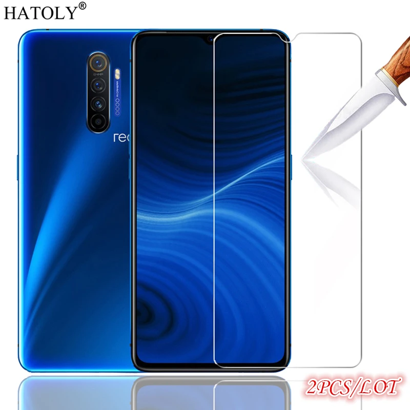 2 шт. стекло на Realme X2 Pro закаленное для Oppo защита экрана телефона Защитная пленка