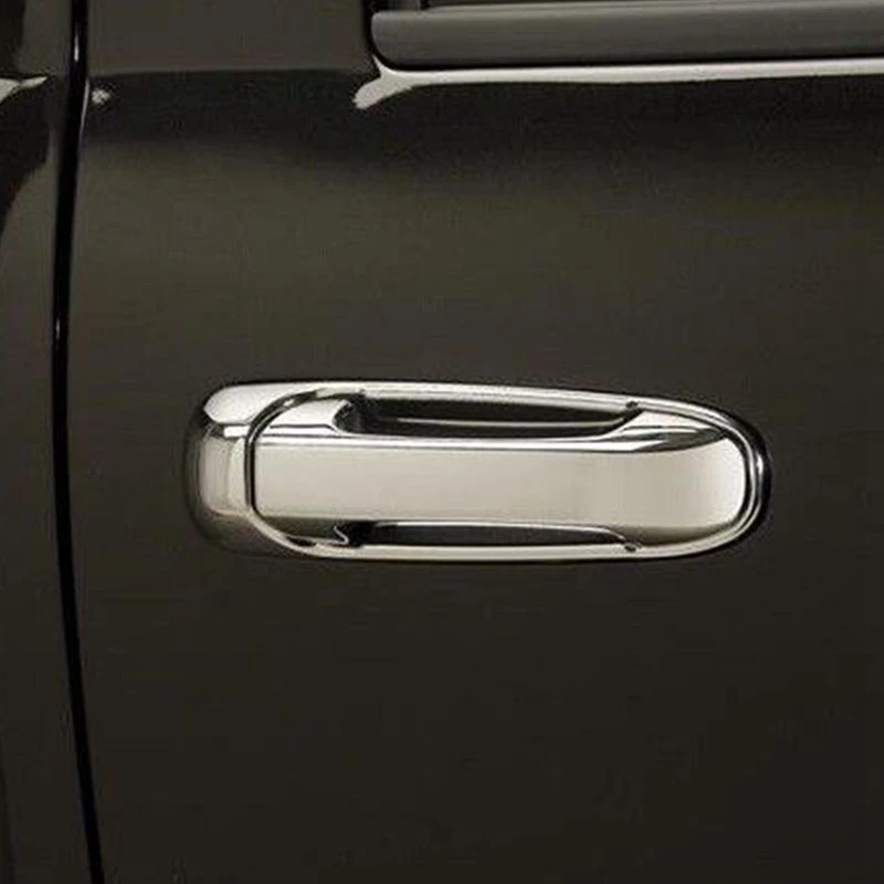 Хромированная 4 дверная ручка с крышкой замочной скважины для Jeep Grand Cherokee 2005-2010