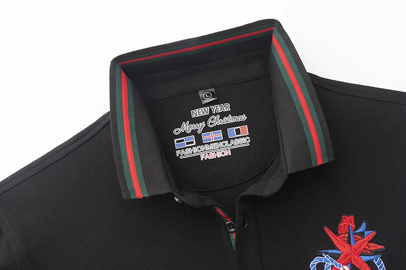 High Quality 3D Embroidery Polo Shirt men's cotton Solid color polos New Arrivals Casual Men's Tee Tops 8910