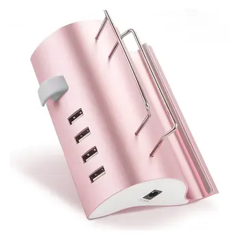 

Intelligent Multi-Ports USB Fast Charging Socket Universal USB Hub & Mobile Phone Stand Two in One Charging Socket