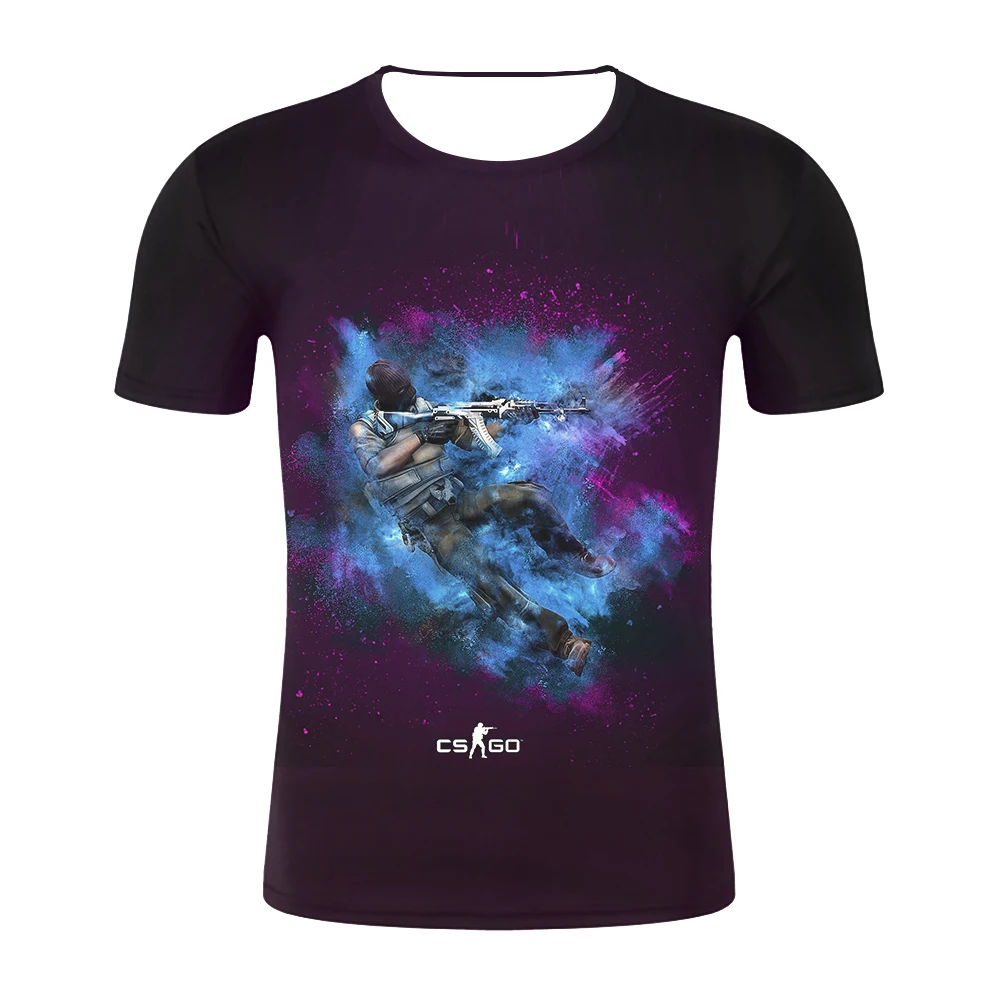 Новинка 2019 года Лидер продаж футболка унисекс с 3D принтом CS GO Counter Strike Global offension CSGO