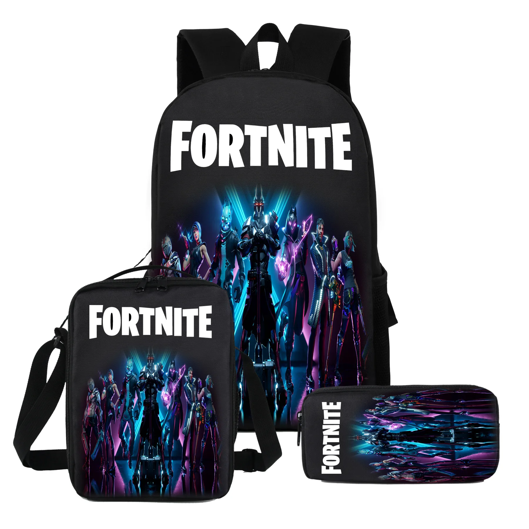 

Backpack Boy Fortnite 3pcs/Set Cartoon School Bags for Teenagers Travel Outdoors Waterproof Schoolbag for Children Boy Girl Gift