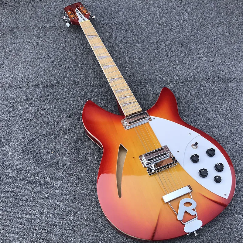 

2019 High quality 12 String Electric Guitar, Ricken 360-12 Electric Guitar,Cherry red body with Maple fingerboard free shipping
