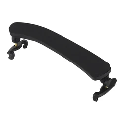 Adjustable Violin Shoulder Rest Plastic Black Padded Support Stringed Instrument Accessories for 3/4 4/4 Acoustic Violin Fiddle