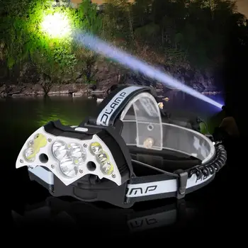 

5 Mode Multicolor Head Torch Lamp Headlight Portable Sporting Goods Running Strong Light Super Bright Camping Hiking