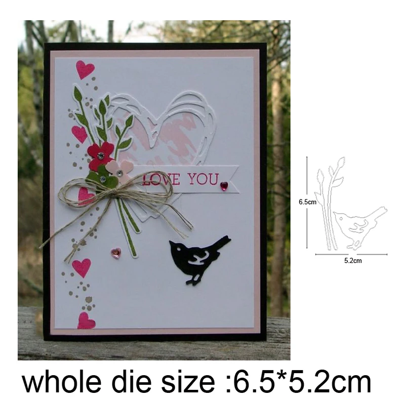 

Leaves chicken Metal Cutting Dies Embossing Stencil Album Decor DIY Handcraft Cutter Mold