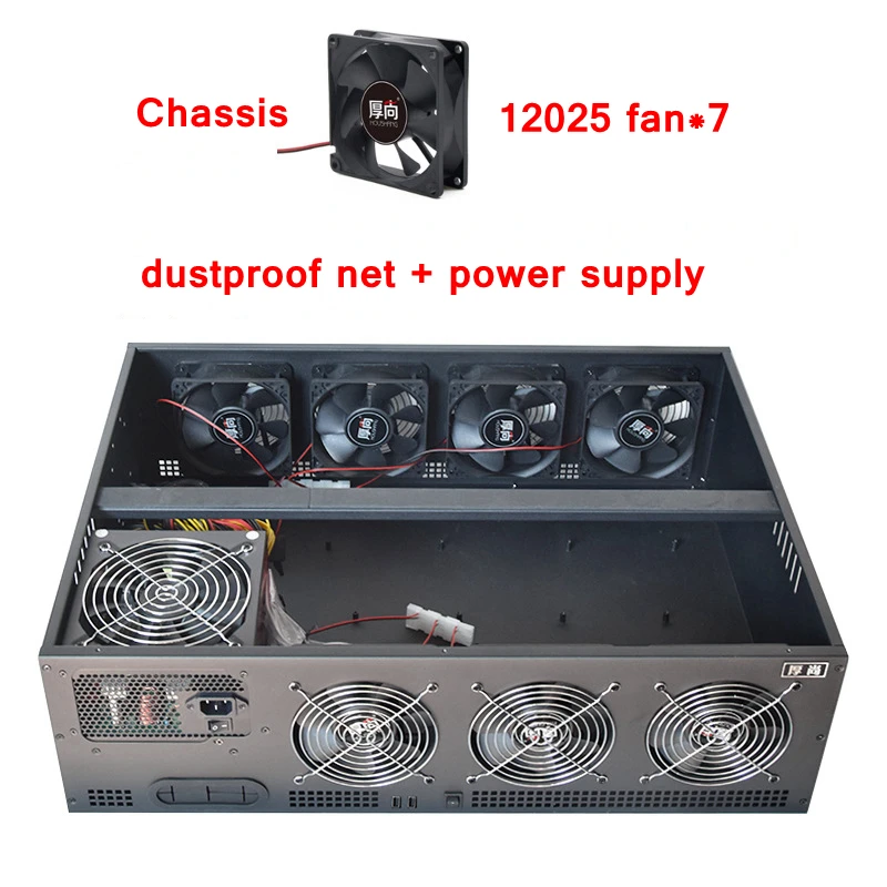 Чехол для компьютера USB Miner Frame Mining Rig ПК серверная стойка шасси эфириум Майнер B250
