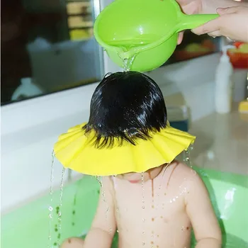 

Shower Cap Baby Shower Cap, Shampoo Cap, Children's Bathing Sun Visor, Adjustable Waterproof Ear Shower Cap To Eyes Hair Bonnet