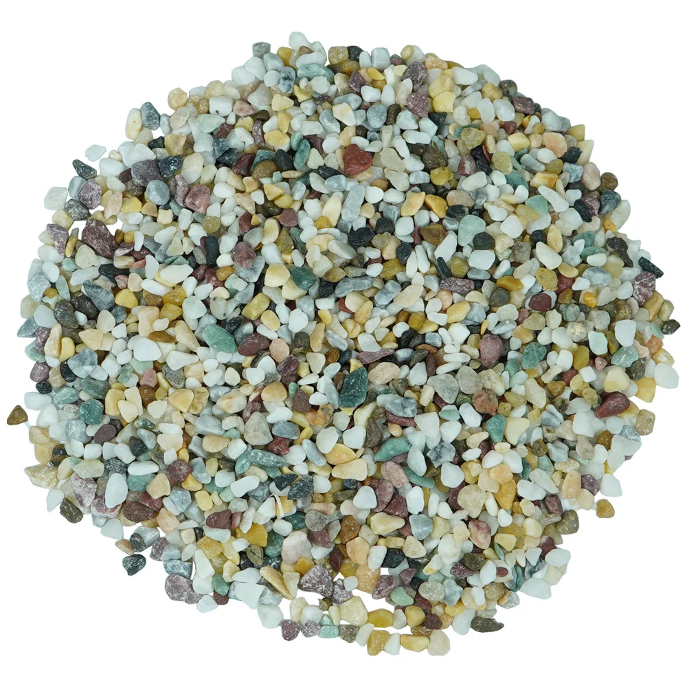 Natural Mini Multicolor Polished River Sand Gravel Garden Plant Fish Tank Vase Bonsai Indoors Outdoor Decorative Pebbles