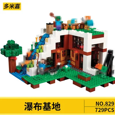 

P Cave Citys minecraftinglys Building Blocks Compatible with legoinglys Aminal Alex Action Figures Brick Toys Children gift 6-14