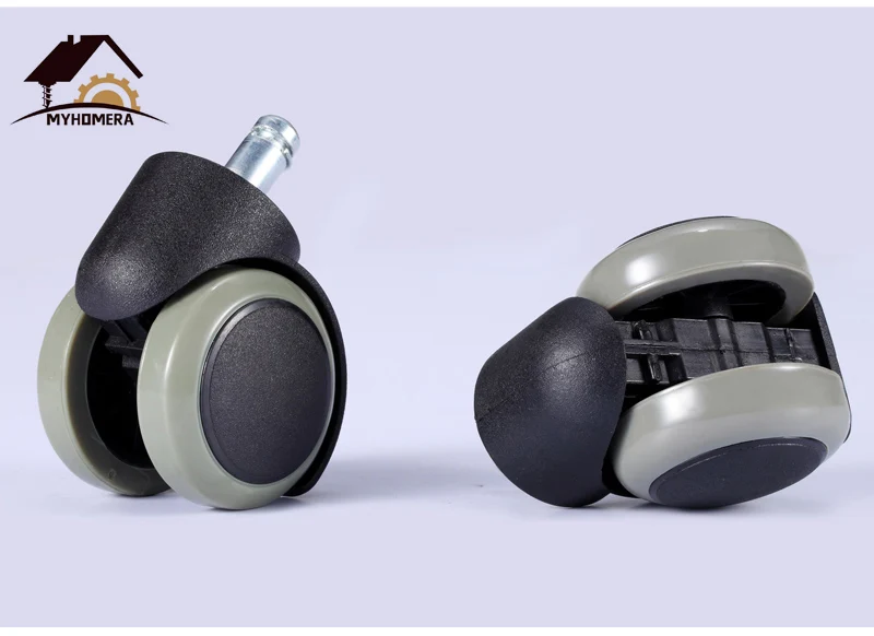Myhomera Универсальный колесико для офисного кресла литейщик " 50 кг Вертлюг Колёсики мебель Сменные ножки колеса 360 градусов каток резиновое