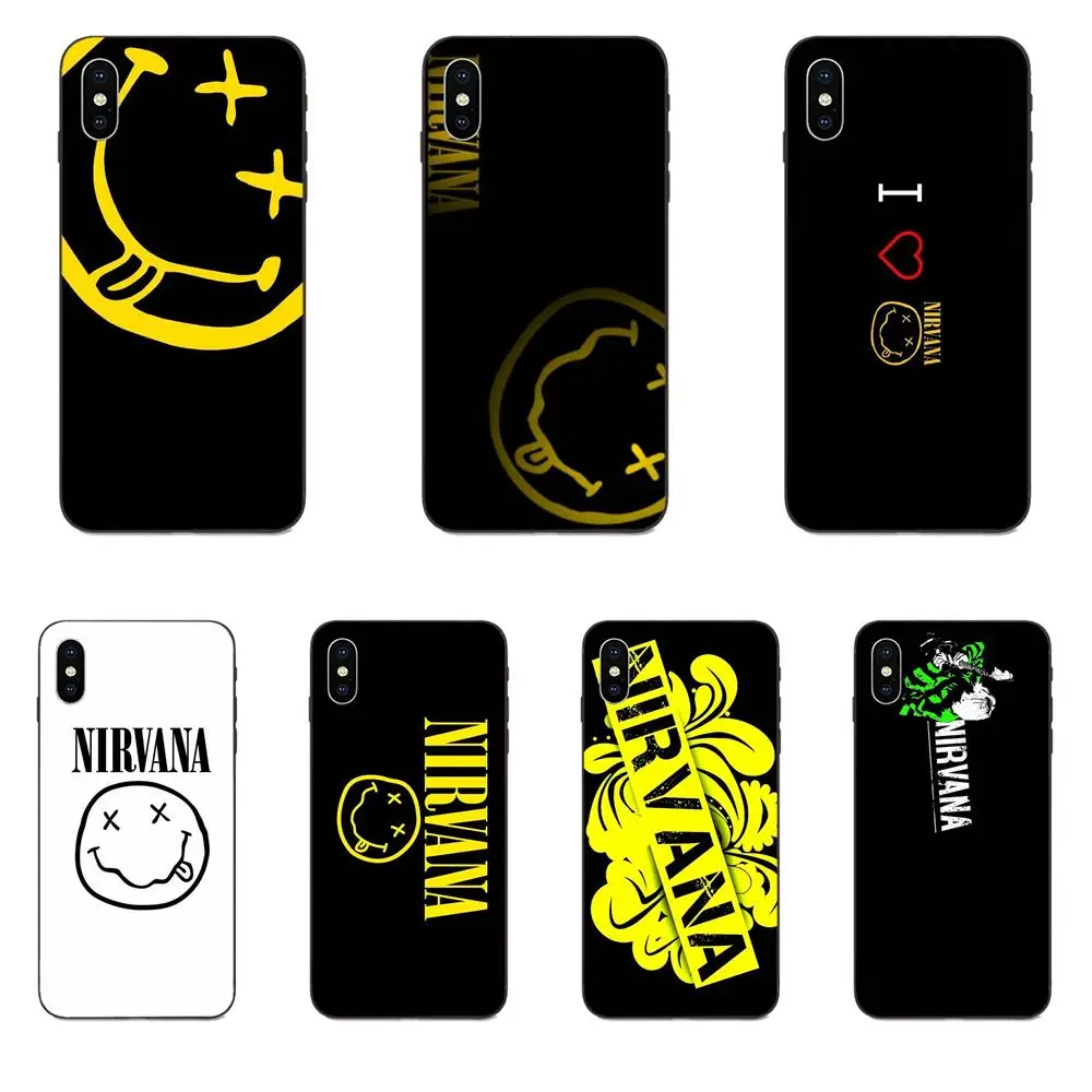 Мягкий чехол с рисунком поп Логотип музыкальной группы Nirvana для Galaxy A8 A9 звезды