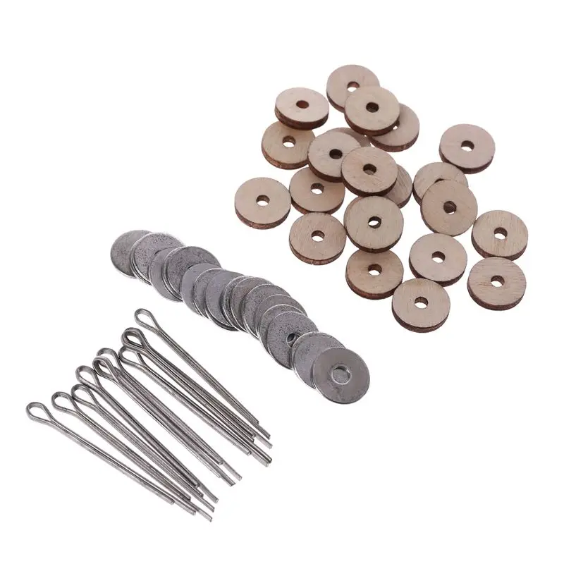 10 Sets 12-30mm Wood Joints Connectors for Handmade Teddy Bear Craft Kids Toy DIY