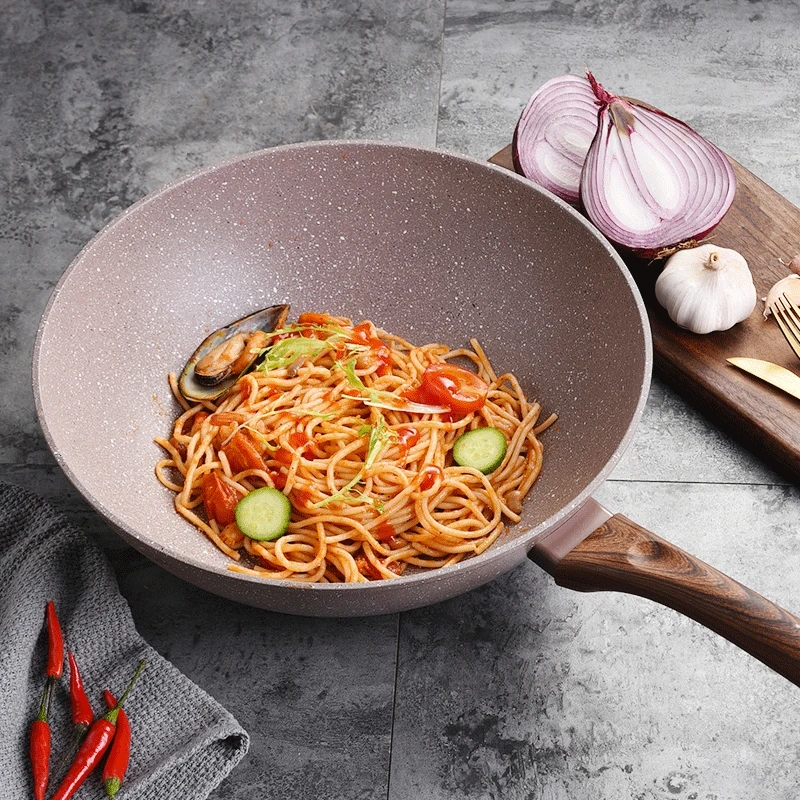 Kitchen Non Stick Frying Pan Saucepan Gas Cooker Induction Steak Cooking Pot Egg Breakfast Panelas Cookware BC50JG | Дом и сад
