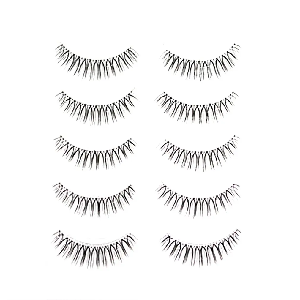 

5/10pair Soft Long Extension False Eyelashes Cosmetic Makeup Fake Eye Lash