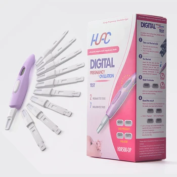 

HCG Test with ovulation Predictor 2 in1 Combo Pack 10piece test chip Digital with Smart Countd