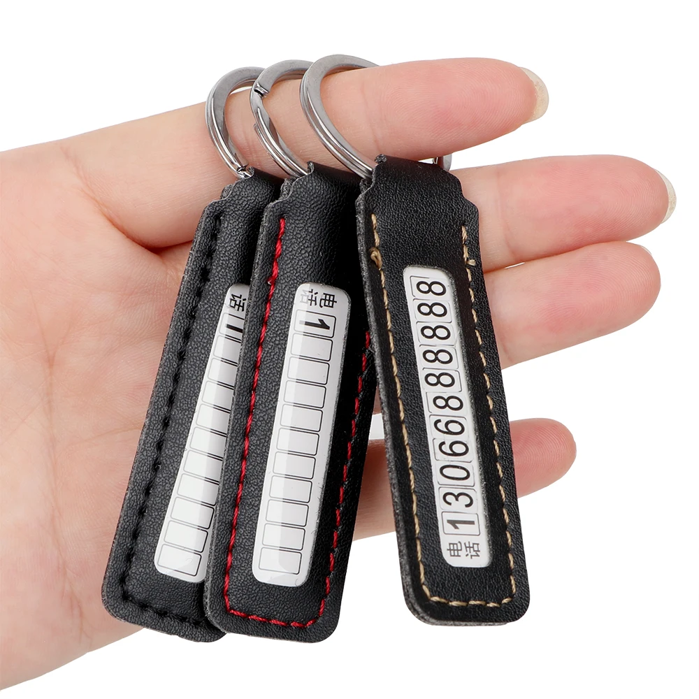 Keyring Anti-lost Phone Number Car Key Chain for Toyota Yaris Corolla Tarago Camry Prado CHR Auris Hilux Prius avensis t25 rav4 |