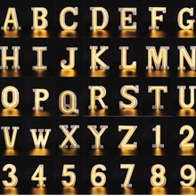 A-Z с питанием от USB 26 белых букв светодиодный знак маркиза светящийся Алфавит настенный неоновый ночник украшение на свадьбу День рождения B1