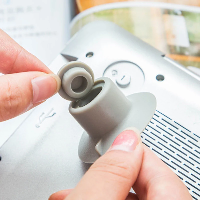 Computer-Cooling-Pad Notebook Easy-Installation for Suction-Cup Bracket Non-Slip Foot-Pad
