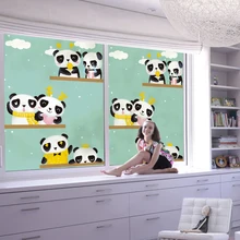 Прозрачный Непрозрачный электростатический матовый стеклянный пленочный бумажный детский сад милый креативный пол-потолок стеклянная пленка наклейка