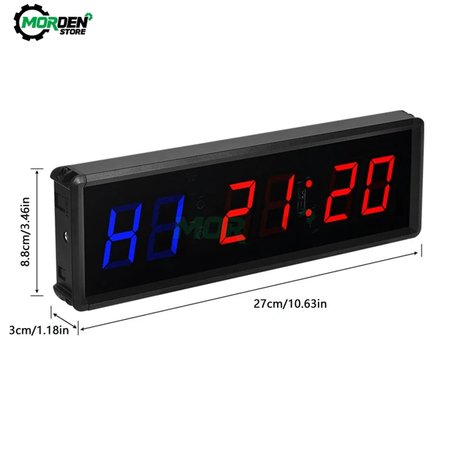 Timer LED Interval Timer Digital Countdown Wall Clock Fitness
