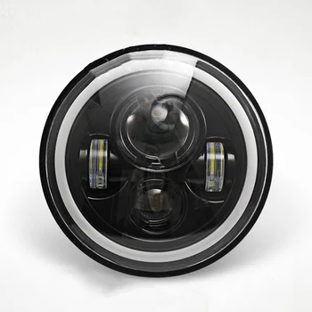 

Car Motorcycle Round LED Headlight Modified Off-road Head Angle Eyes Daytime Running Light Motorbike Accessories