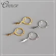 CANNER новые модные простые серьги-гвоздики, золотые женские серьги, серьги из стерлингового серебра 925 пробы