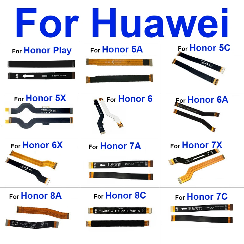 Шлейф материнской платы основного разъема для Huawei Honor 7A 7X AUM-L41 8A 8C 8X материнская плата гибкий ленточный кабель запасные части